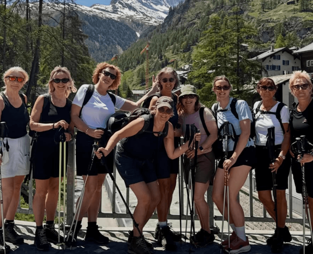 The yoga crew in Zermatt